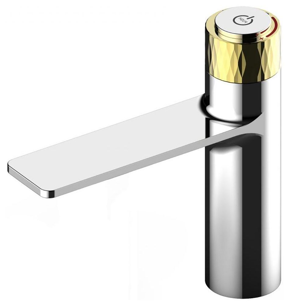 Изображение товара Смеситель для раковины Savol S-601810AB хром/золото 12.2 см керамический картридж