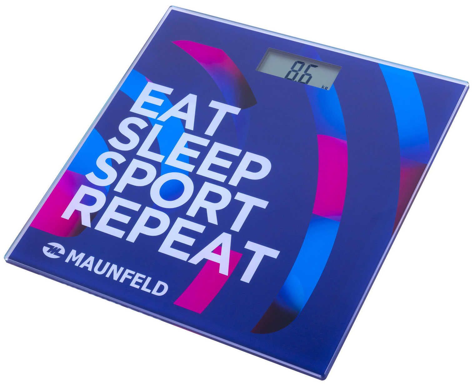 Изображение товара Напольные электронные весы Maunfeld MBS-153G03 с закаленным стеклом 150 кг