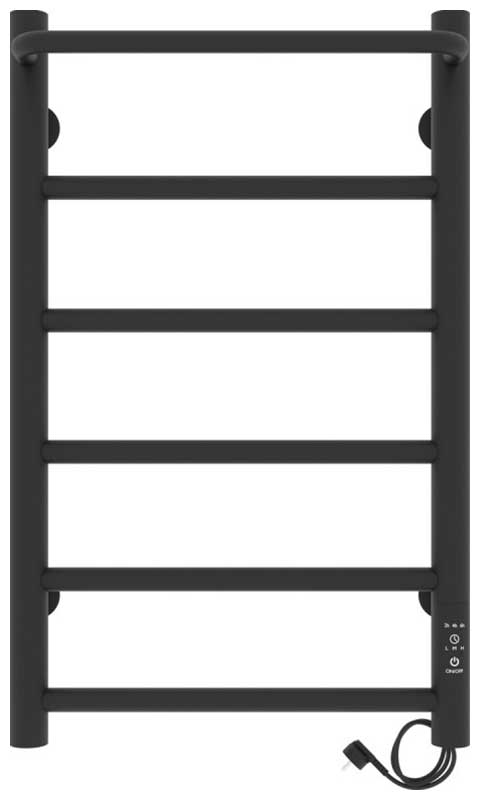 Изображение товара Электрический полотенцесушитель Laris Прайм ЧКЧ П6 400х600 черный муар с полкой