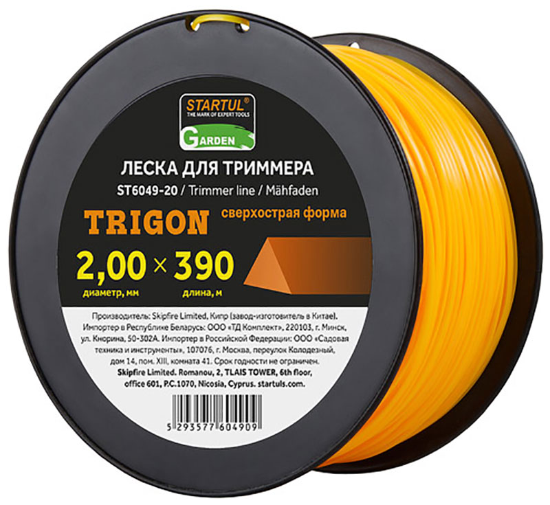 Изображение товара Леска для триммеров Startul GARDEN 2.0 мм х 390 м, треугольное сечение (ST6049-20)