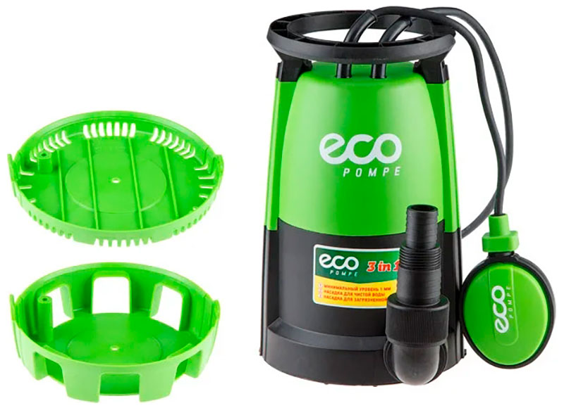 Изображение товара Насос погружной 3-в-1 Eco DP-916, 900 Вт, 17500 л/ч, 8.5 м