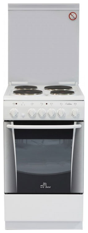 Изображение товара Электроплита De luxe 506004.00 с духовкой и грилем, 4 конфорки, 54 л