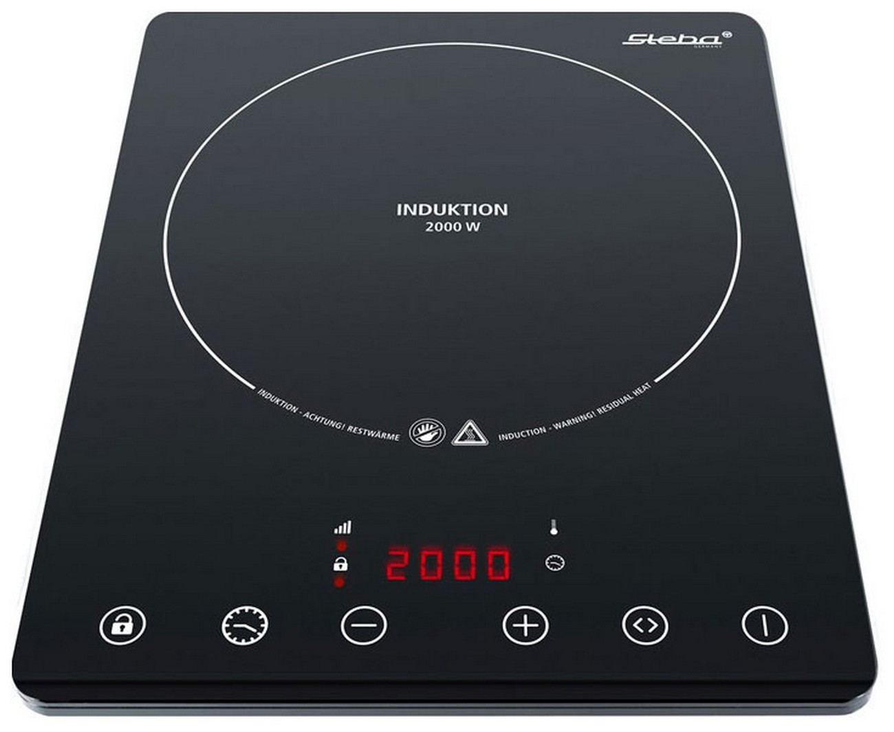 Изображение товара Настольная индукционная плита Steba IK 65 Slim 2000 Вт, стеклокерамика