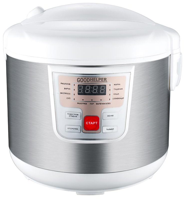 Изображение товара Мультиварка GoodHelper МС-5111, серый/белый