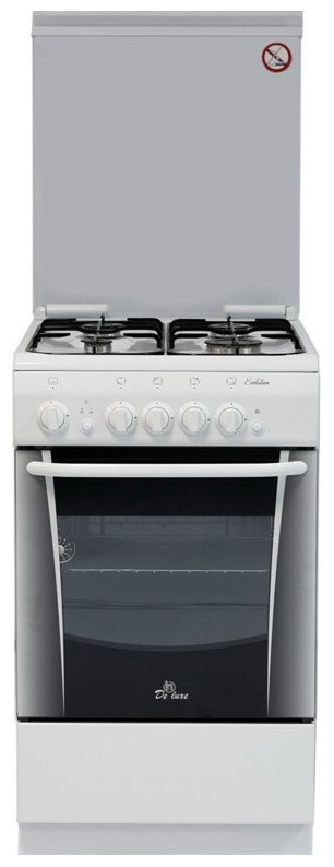 Газовая плита De luxe 506040.14 г (крышка) ЧР