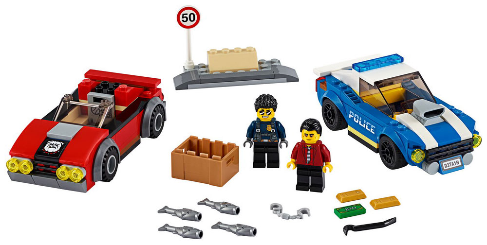 Конструктор Lego City Police Арест на шоссе 60242 конструктор lego city 60208 воздушная полиция арест парашютиста