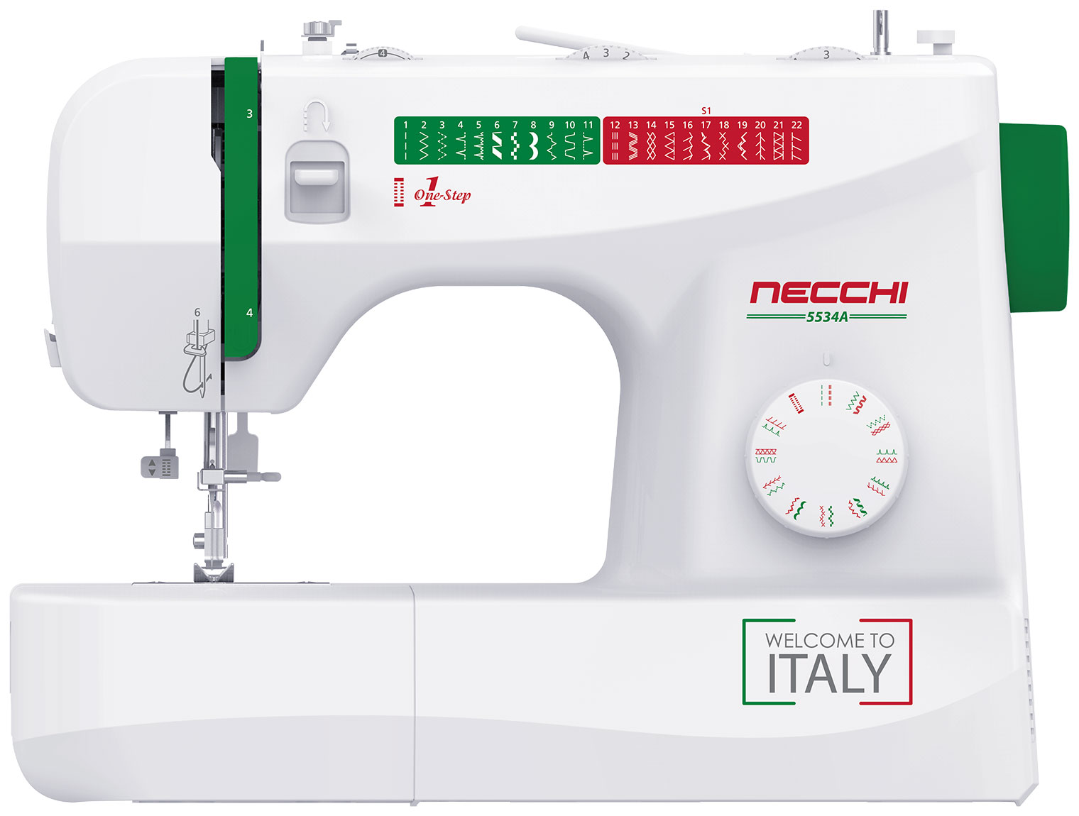 Швейная машина Necchi 5534A белый швейная машина necchi 5534a