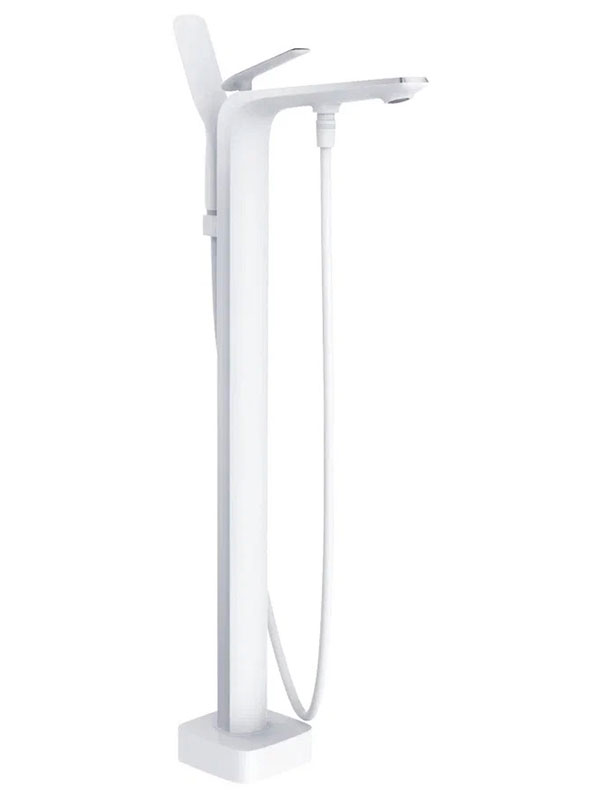 

Смеситель для ванны Rose R13F/белый (R1322F), Белый матовый