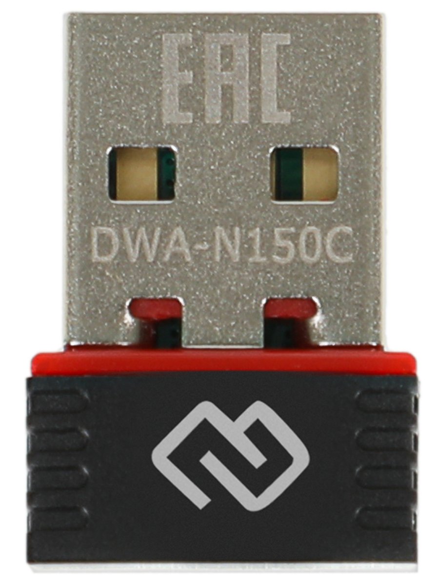 Изображение товара Сетевой адаптер Digma Wi-Fi DWA-N150C N150 USB 2.0 (ант.внутр.) 1ант. (упак.:1шт)