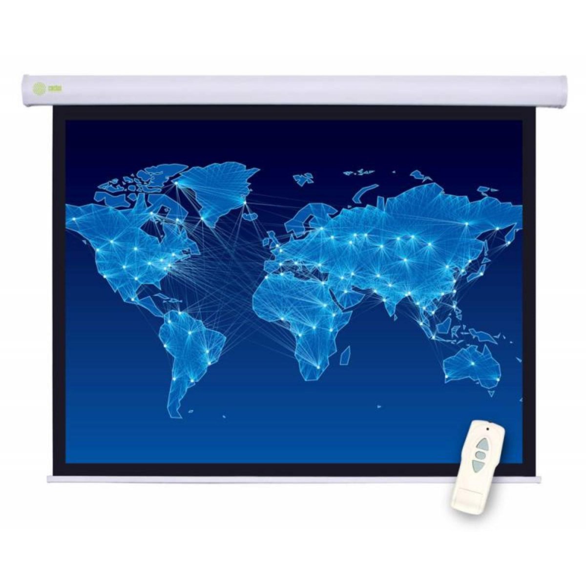 Изображение товара Экран Cactus CS-PSM-127X127 127x127см Motoscreen 1:1 настенно-потолочный рулонный белый (моторизованный привод)