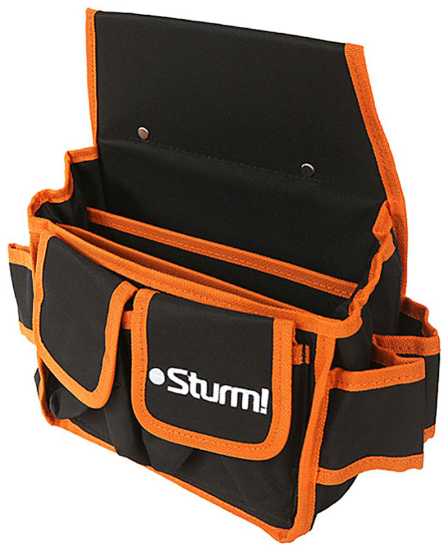 Изображение товара Сумка для инструментов Sturm! на пояс, черный/оранжевый (TBP002)