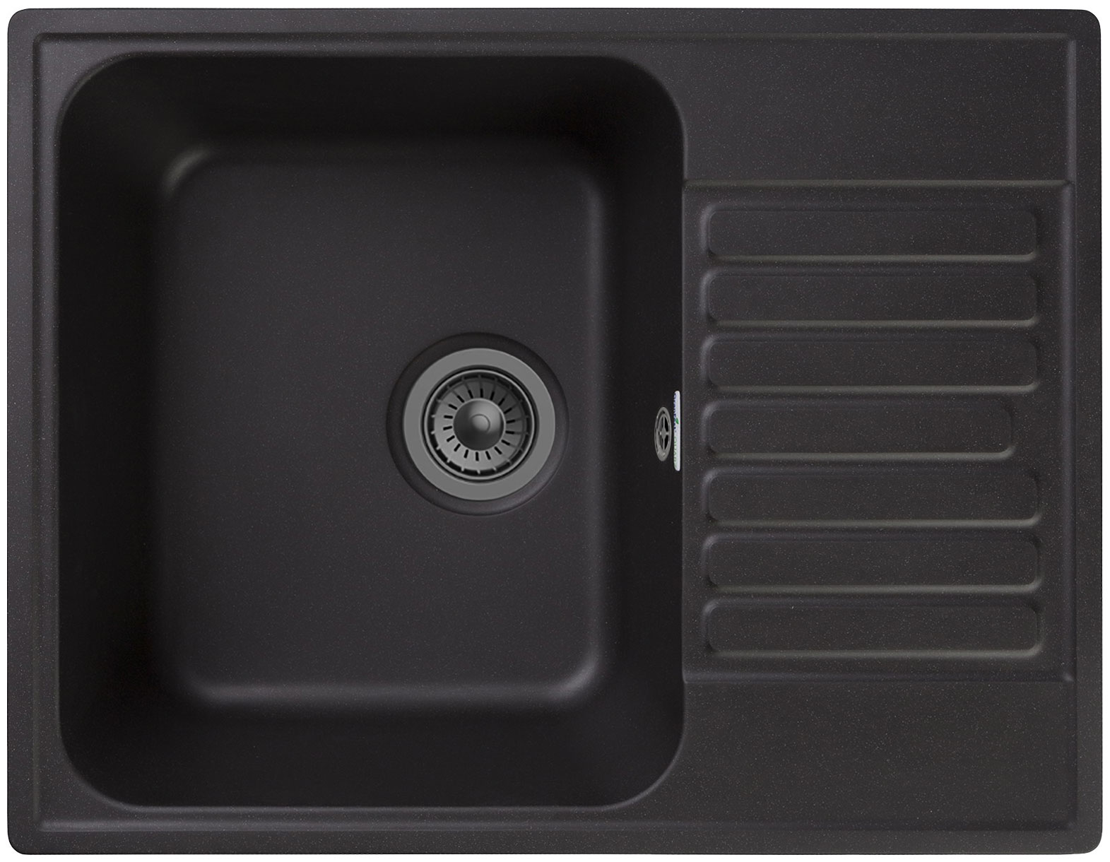 Изображение товара Кухонная мойка GranFest QUARZ GF-Z13 черная врезная