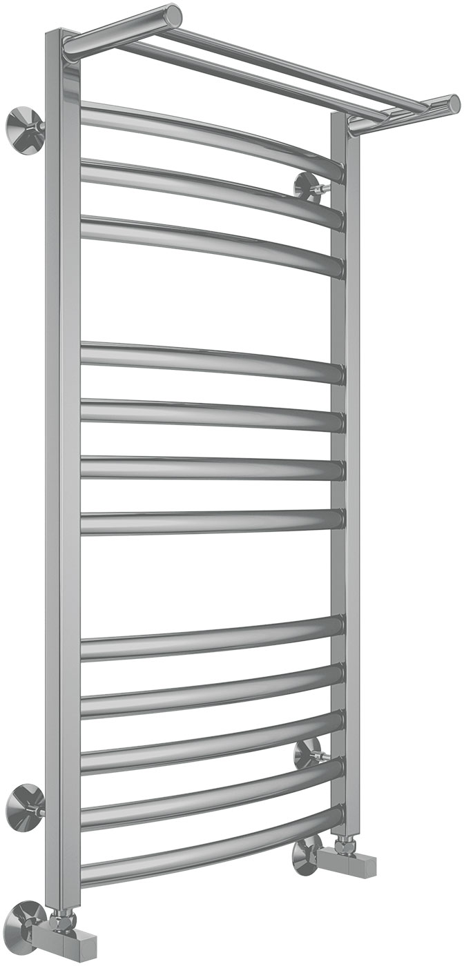 Изображение товара Водяной полотенцесушитель Terminus Енисей с полкой 100x53 см нержавейка Россия