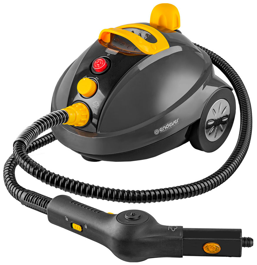 

Отпариватель-пароочиститель Endever Odyssey Q-808, темно-серый/желтый