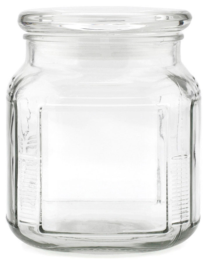 Изображение товара Банка стеклянная Mallony ARIA, 0.75 л, с плоской крышкой (004470)