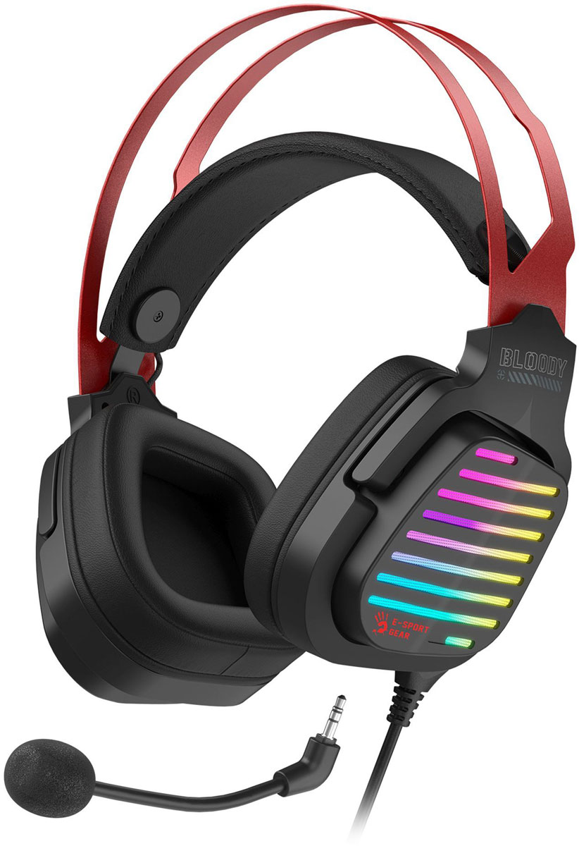 Изображение товара Игровая гарнитура A4Tech Bloody G560 черный/красный 2 м