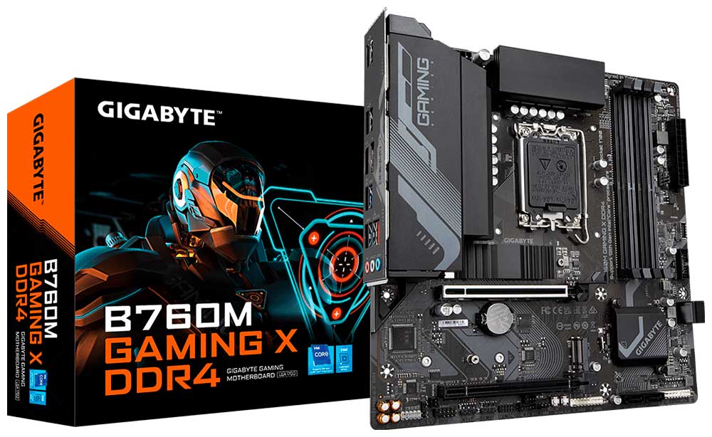 Материнская плата Gigabyte B760M GAMING X DDR4 (LGA1700, mATX) Материнская плата Gigabyte B760M GAMING X DDR4 (LGA1700, mATX)