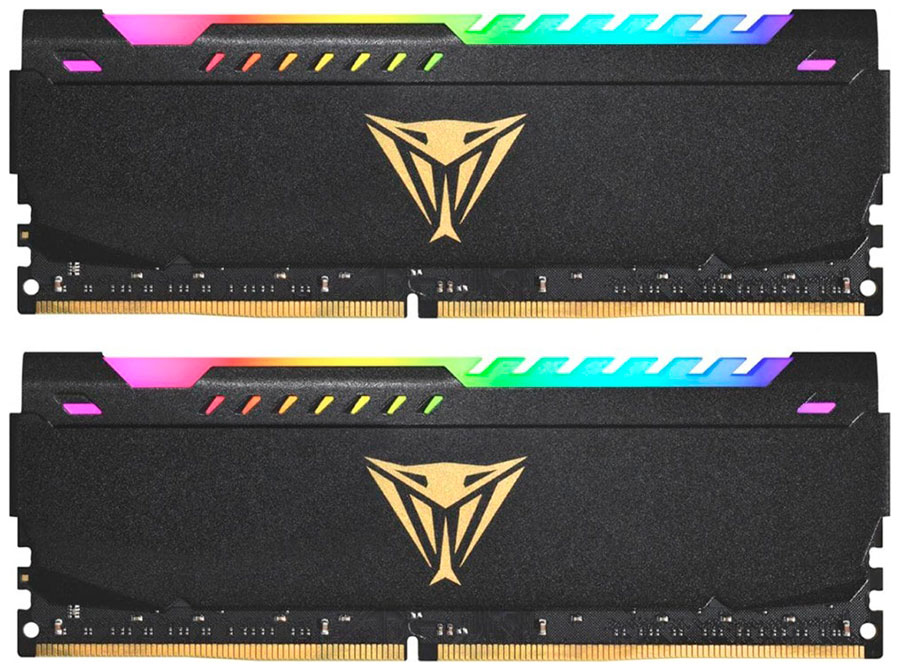 

Оперативная память Patriot Memory DDR4 64GB (2x32GB) 3600Mhz Viper Steel RGB (PVSR464G360C0K), Черный