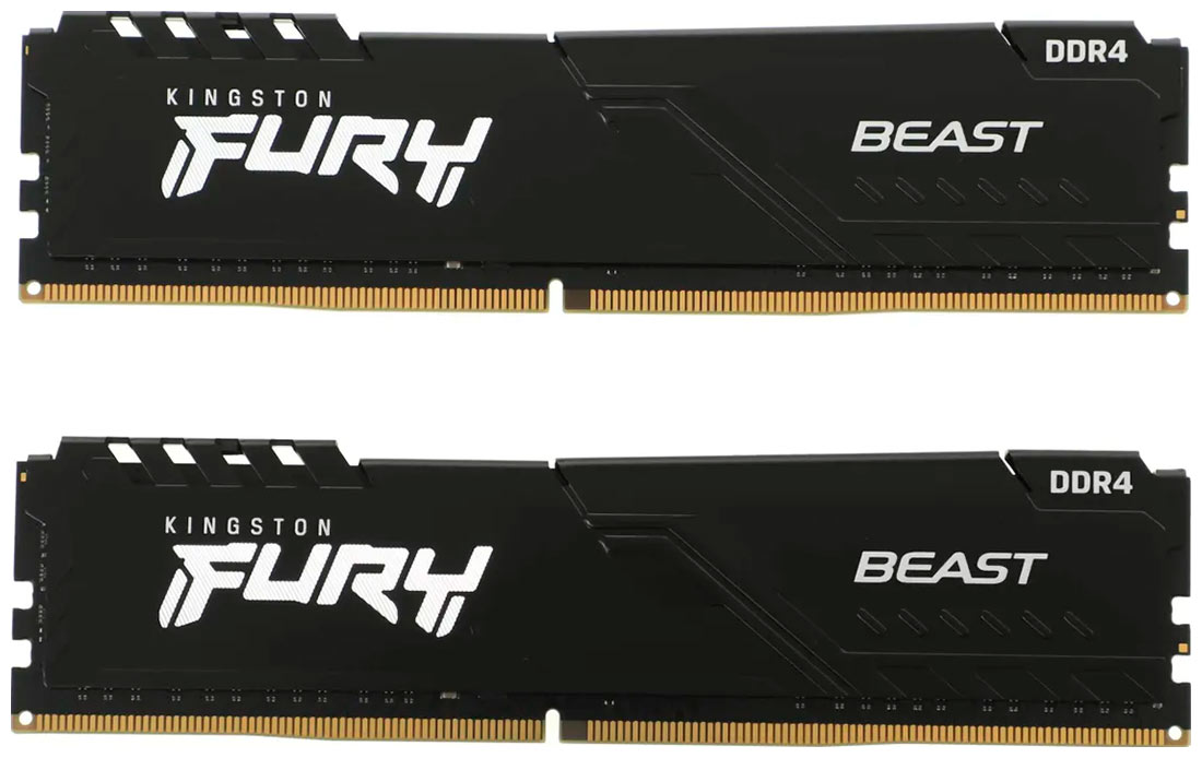 Изображение товара Оперативная память Kingston DDR4 32GB (2x16GB) 3600MHz FURY Beast Black (KF436C18BBK2/32)