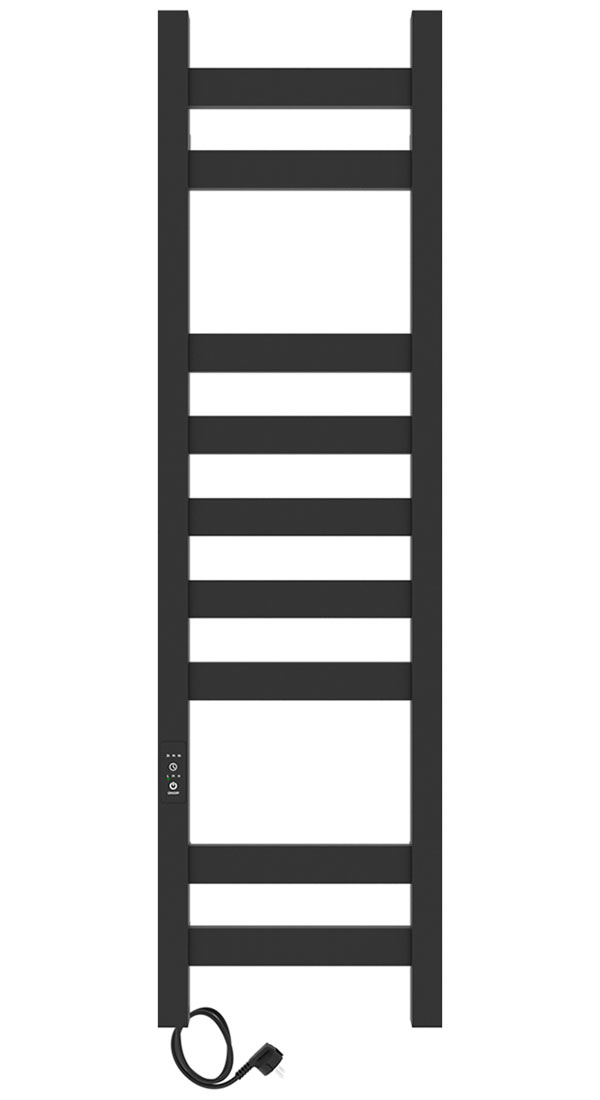 Изображение товара Электрический полотенцесушитель Laris Флавиа 80x23 см черный муар с таймером и терморегулятором