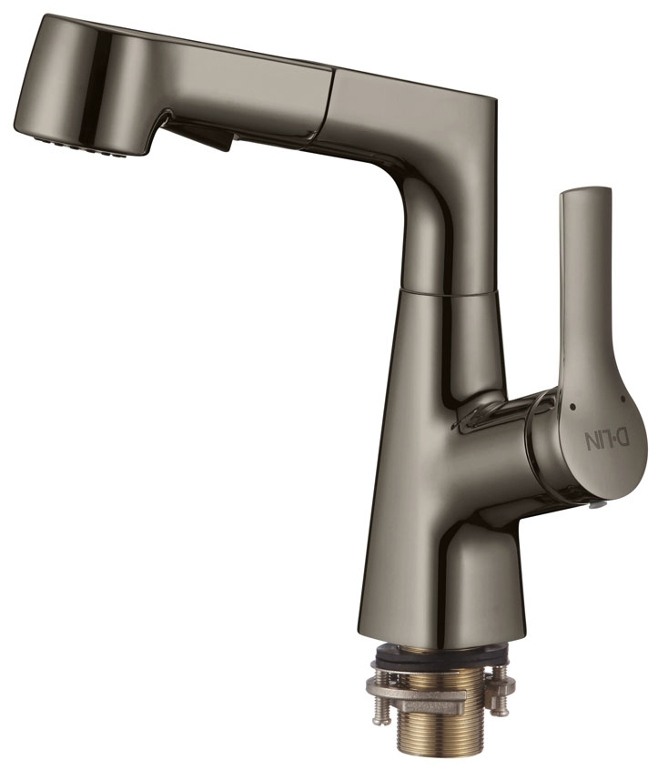 Изображение товара Смеситель для ванной D-Lin 374 графит керамический 1 отверстие