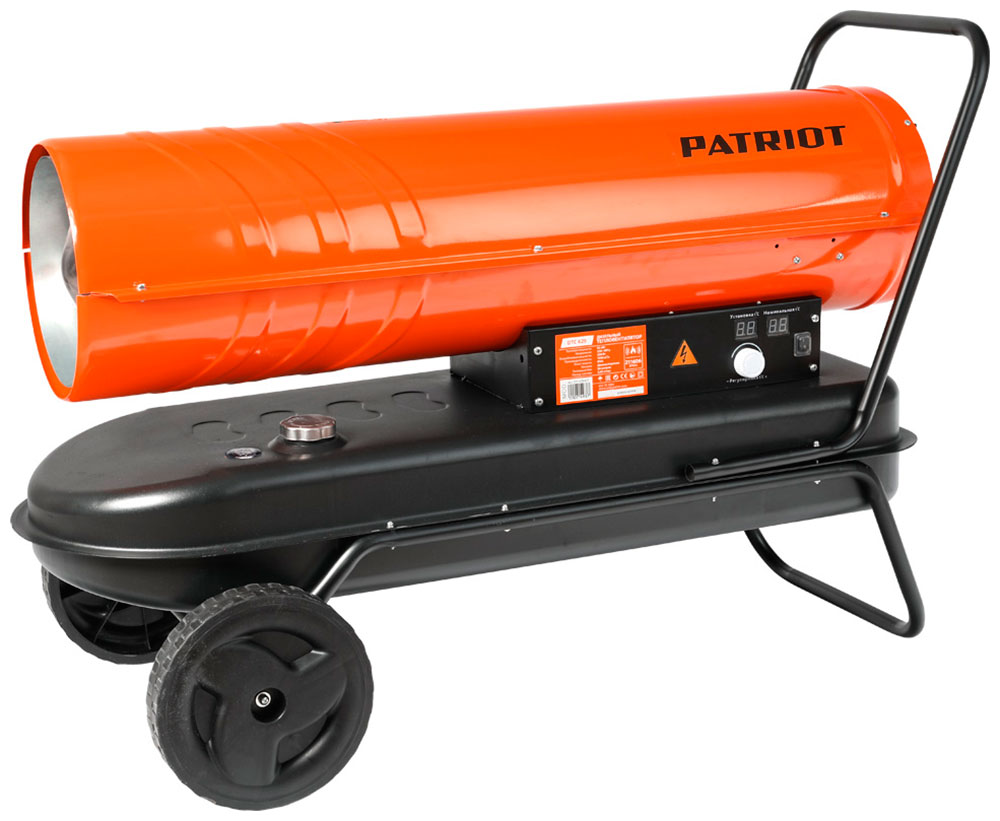 Изображение товара Тепловая пушка дизельная Patriot DTC-629, 62 кВт, 1500 м3/ч, термостат, колеса (633703063)
