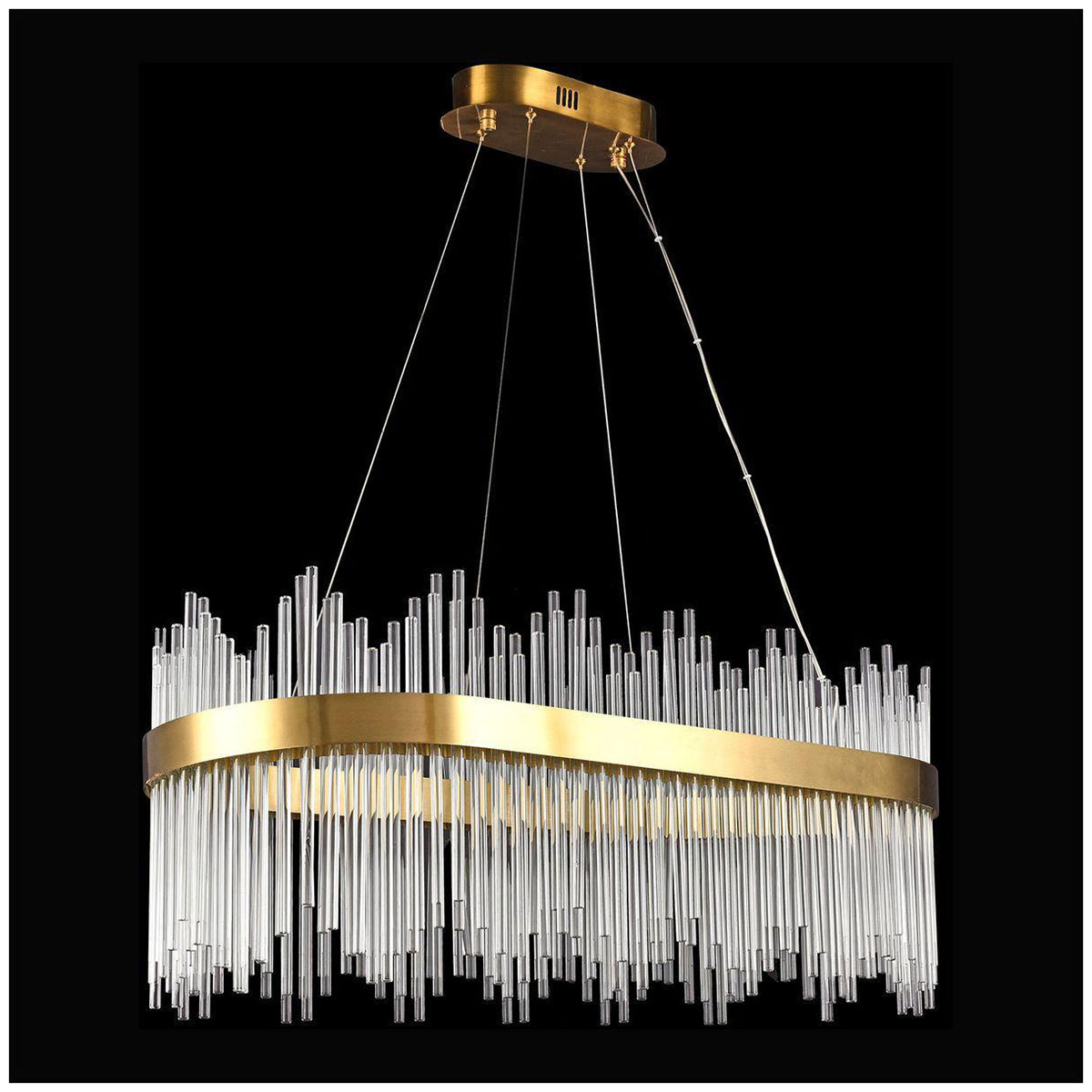 Изображение товара Подвесная светодиодная люстра Lussole Conecuh LSP-8622 с бронзовым корпусом