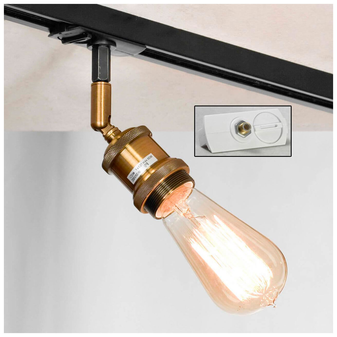 Изображение товара Трековый светильник однофазный Lussole LOFT Track Lights (LSP-9320-TAW)