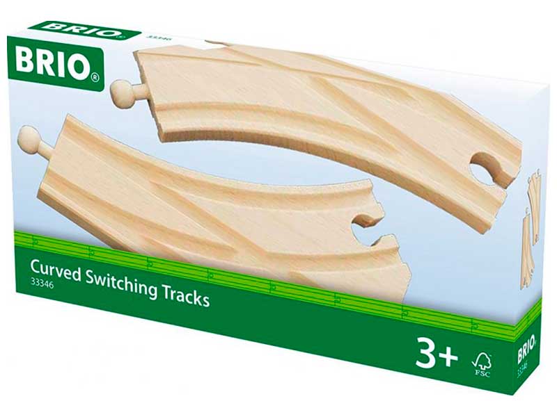 

Набор Ж/д полотно Brio раздваивающийся, длина 14.4см, 2 элемента (33346), Бежевый