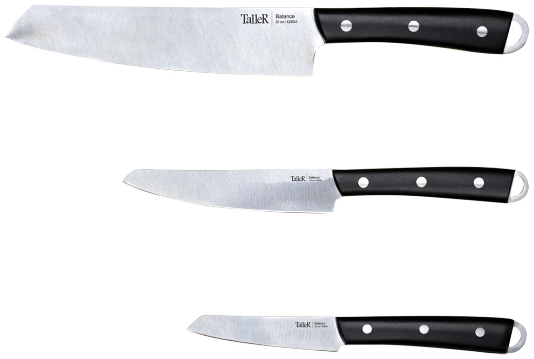 Изображение товара Набор ножей TalleR Balance, 3 предмета (TR-22089)