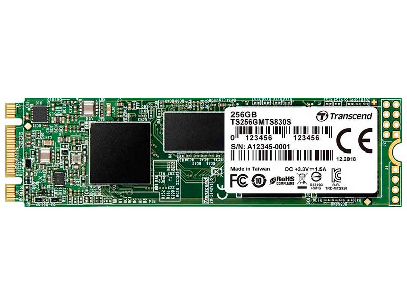 Изображение товара SSD накопитель Transcend M.2 MTS830 256Gb SATA (TS256GMTS830S)