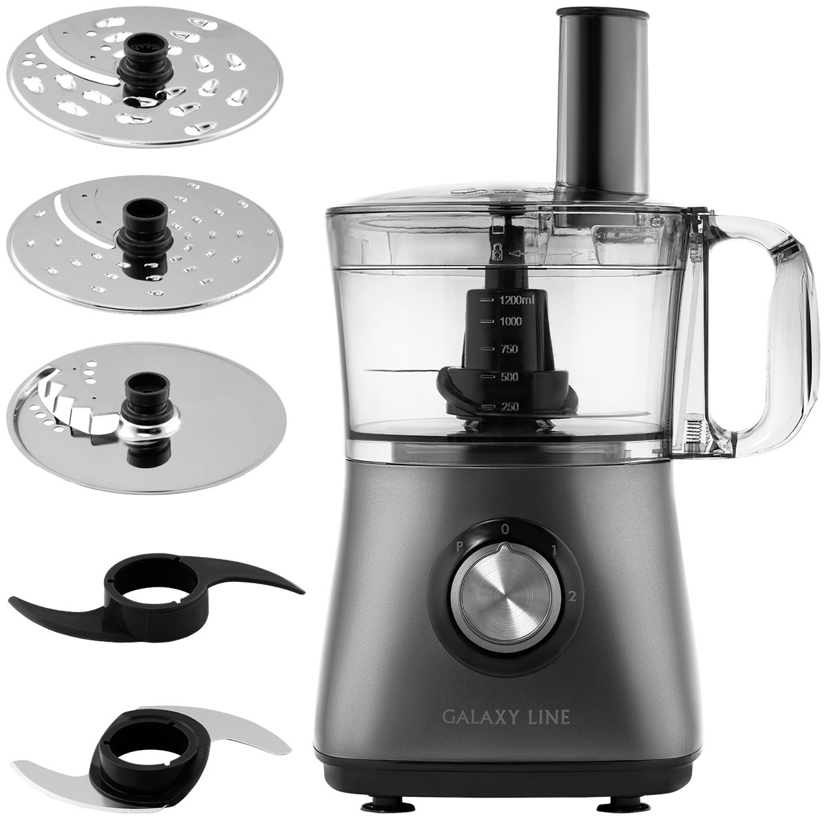 

Кухонный комбайн Galaxy Line GL 2314, серый