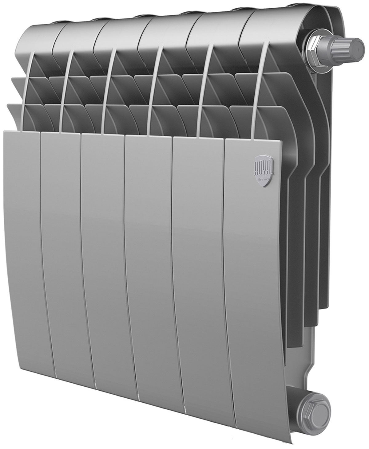Изображение товара Радиатор биметаллический Royal Thermo BiLiner 350 Silver Satin VR80 6 секций