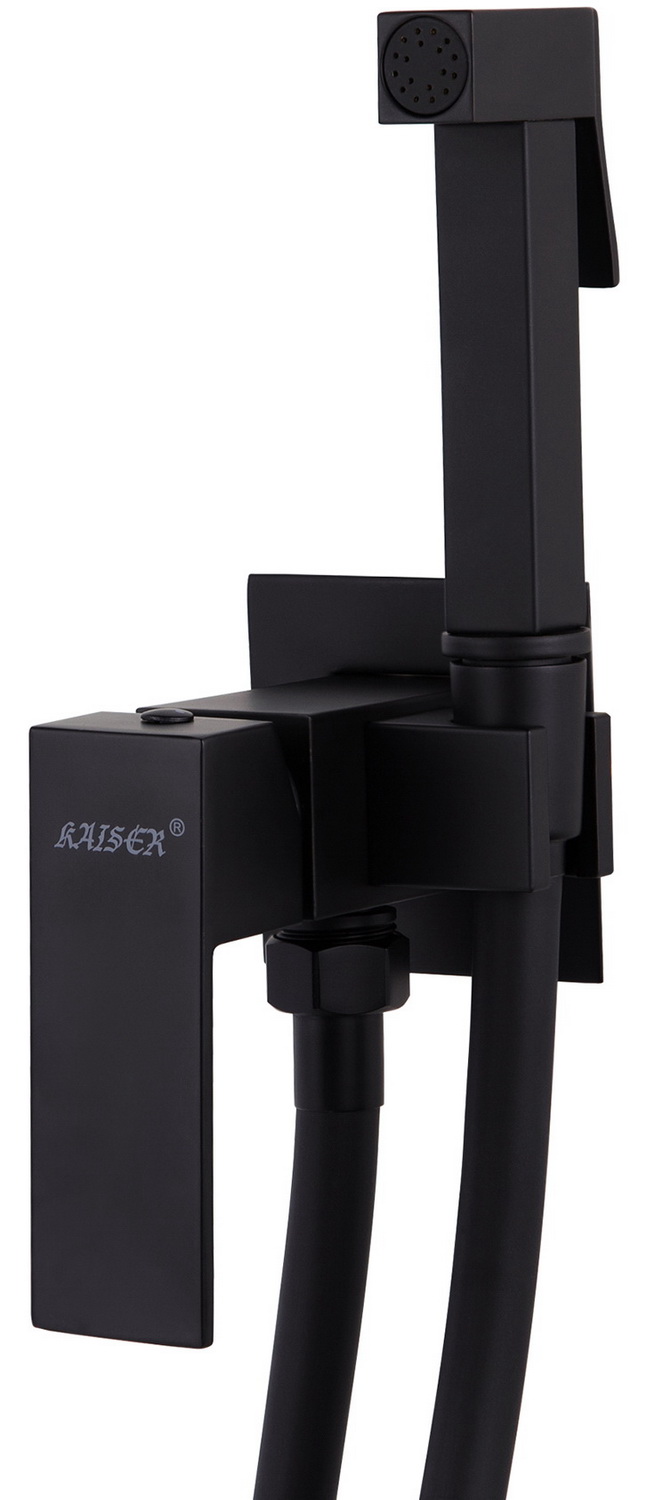 Изображение товара Смеситель для ванной Kaiser Sonat черный матовый встроенный однорычажный Китай