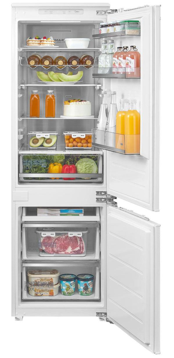 

Встраиваемый двухкамерный холодильник Midea MDRE371FGE01M, Белый