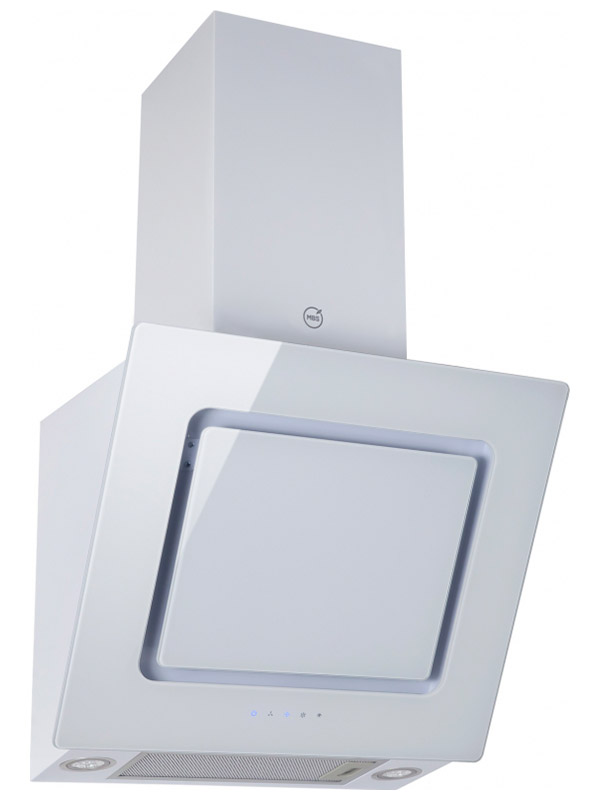 Изображение товара Вытяжка MBS CAMELLIA 160 GLASS WHITE с сенсорным управлением и LED освещением