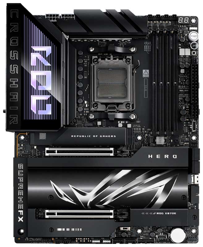

Материнская плата Asus ROG CROSSHAIR X870E HERO, Черный