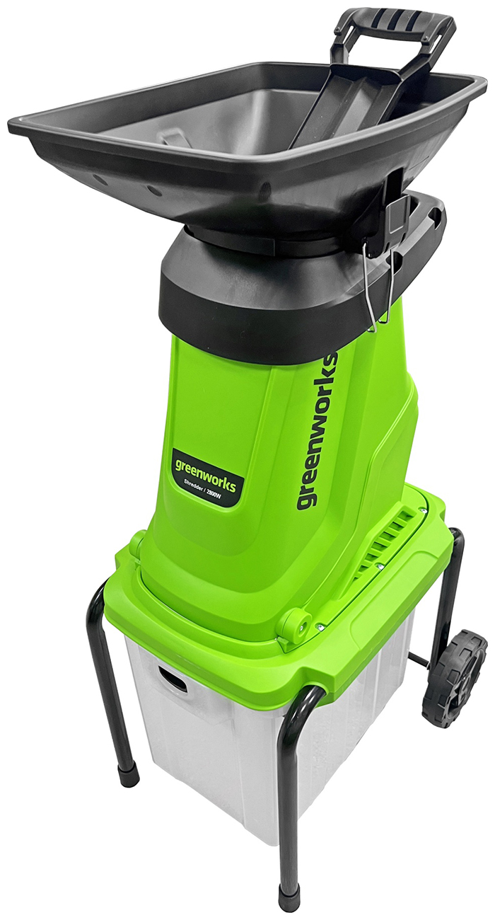 Изображение товара Электрический садовый измельчитель Greenworks 2800 Вт 50 л IPX4