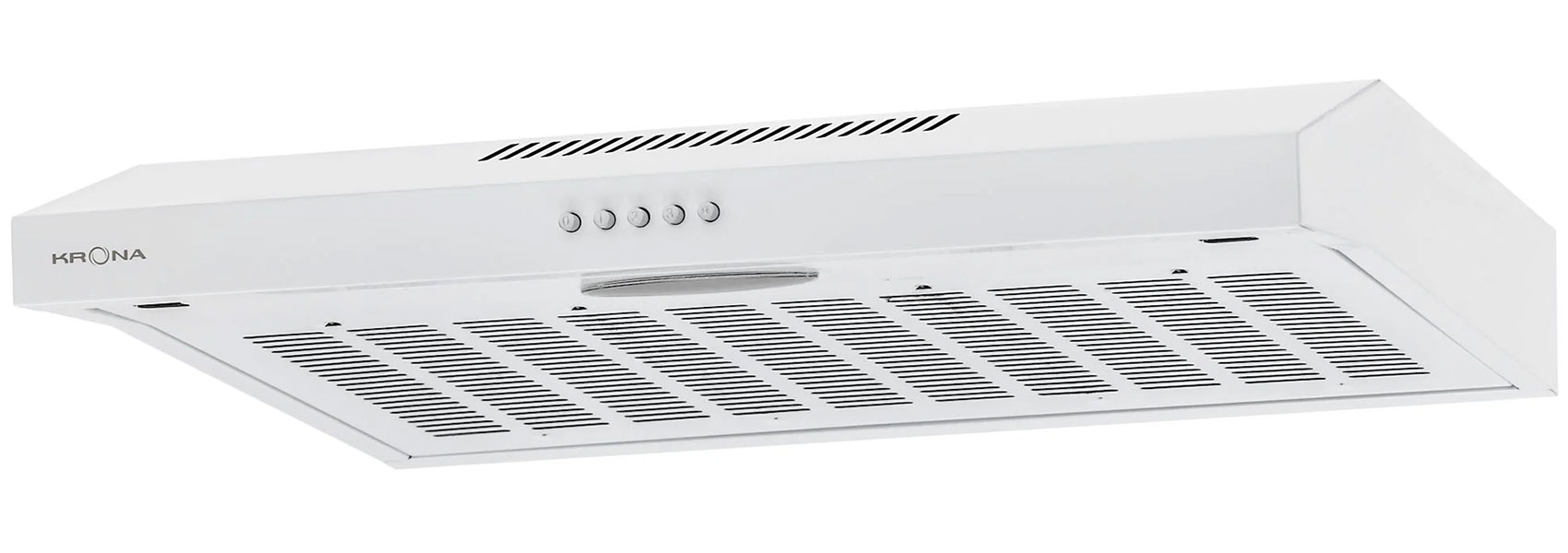 Изображение товара Кухонная вытяжка Krona BRIANA 600 WHITE PB с LED освещением и механическим управлением