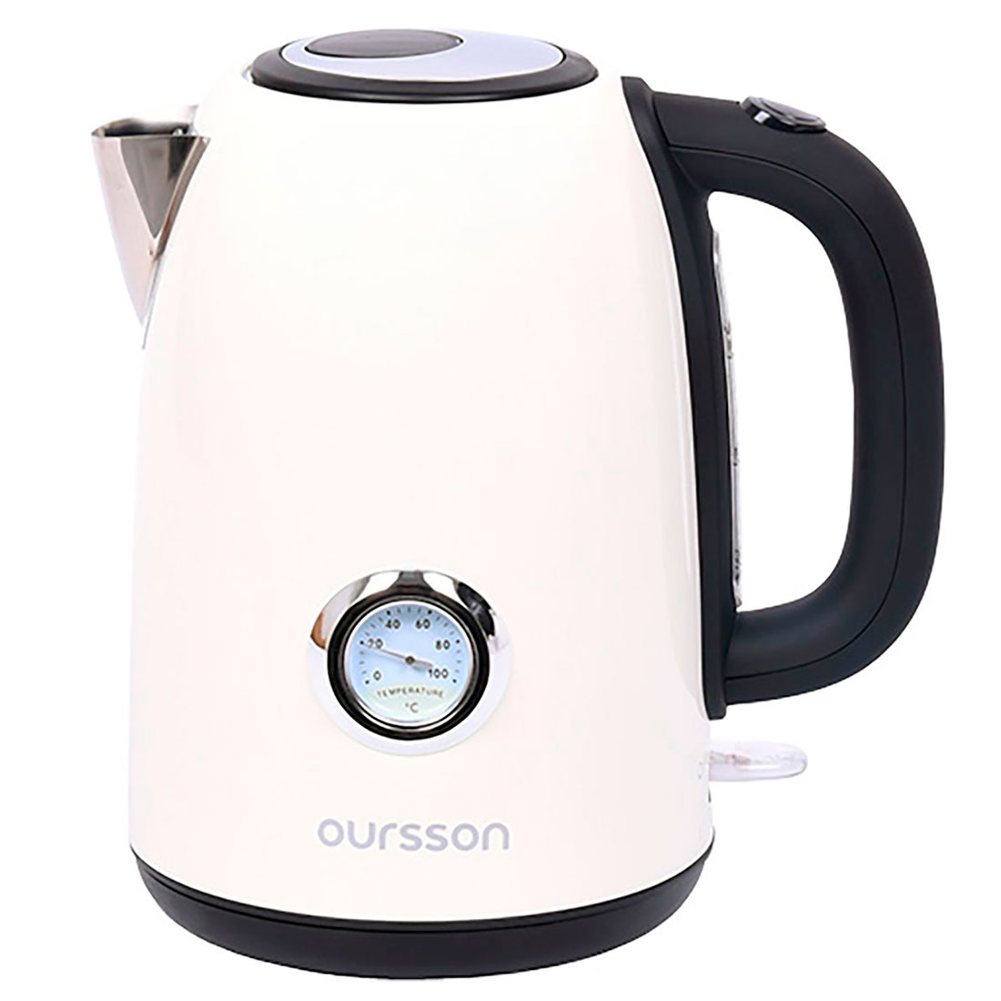 Изображение товара Электрический чайник Oursson KE1752M/IV 1.7л нержавеющая сталь с термометром