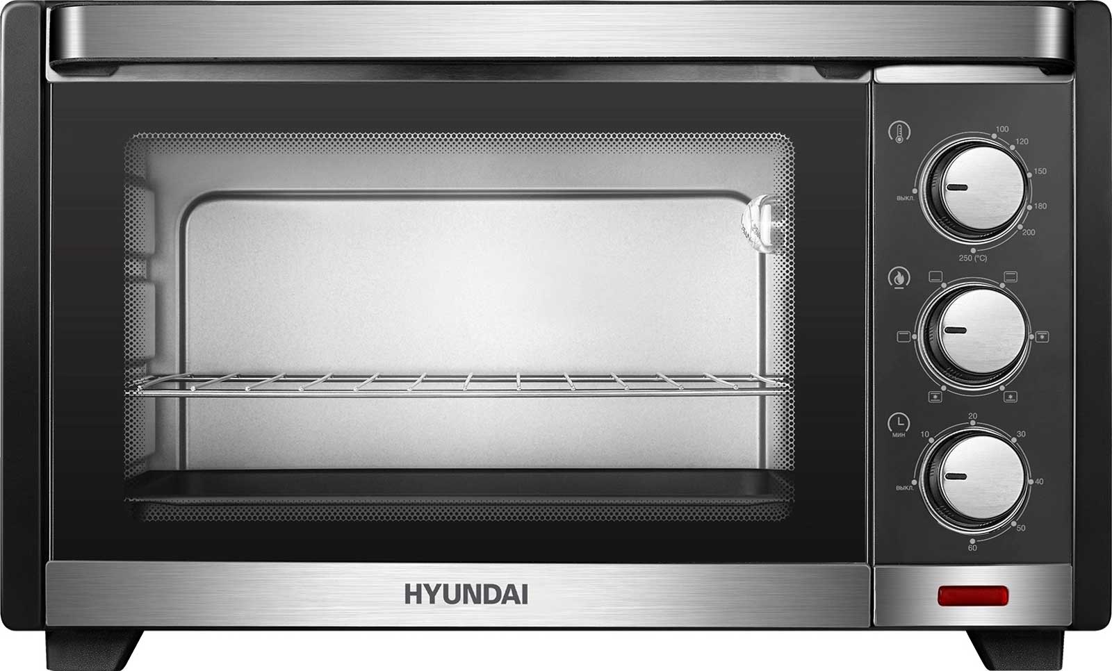 Изображение товара Мини-печь Hyundai MIO-HY101 30 л, 1600 Вт, черный, гриль и конвекция