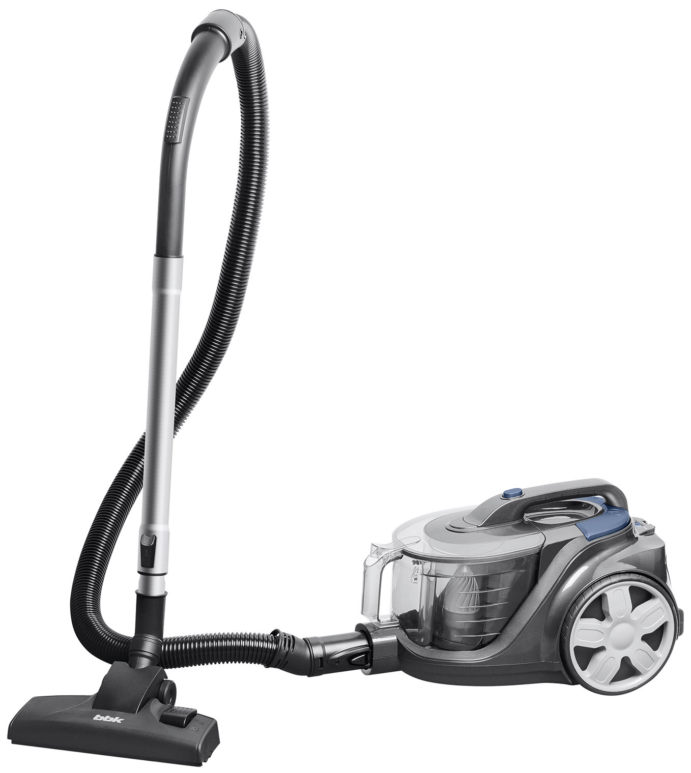 

Пылесос напольный BBK BV1900, серый/синий