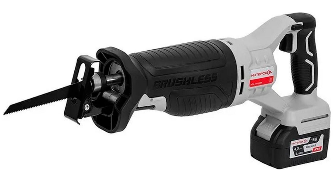 Изображение товара Аккумуляторная ножовочная пила Интерскол НПА-150/18ВМ с регулировкой глубины и маятниковым ходом