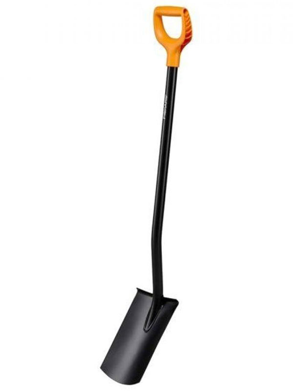 Изображение товара Лопата штыковая Fiskars Solid, с закругленным лезвием (1066717)