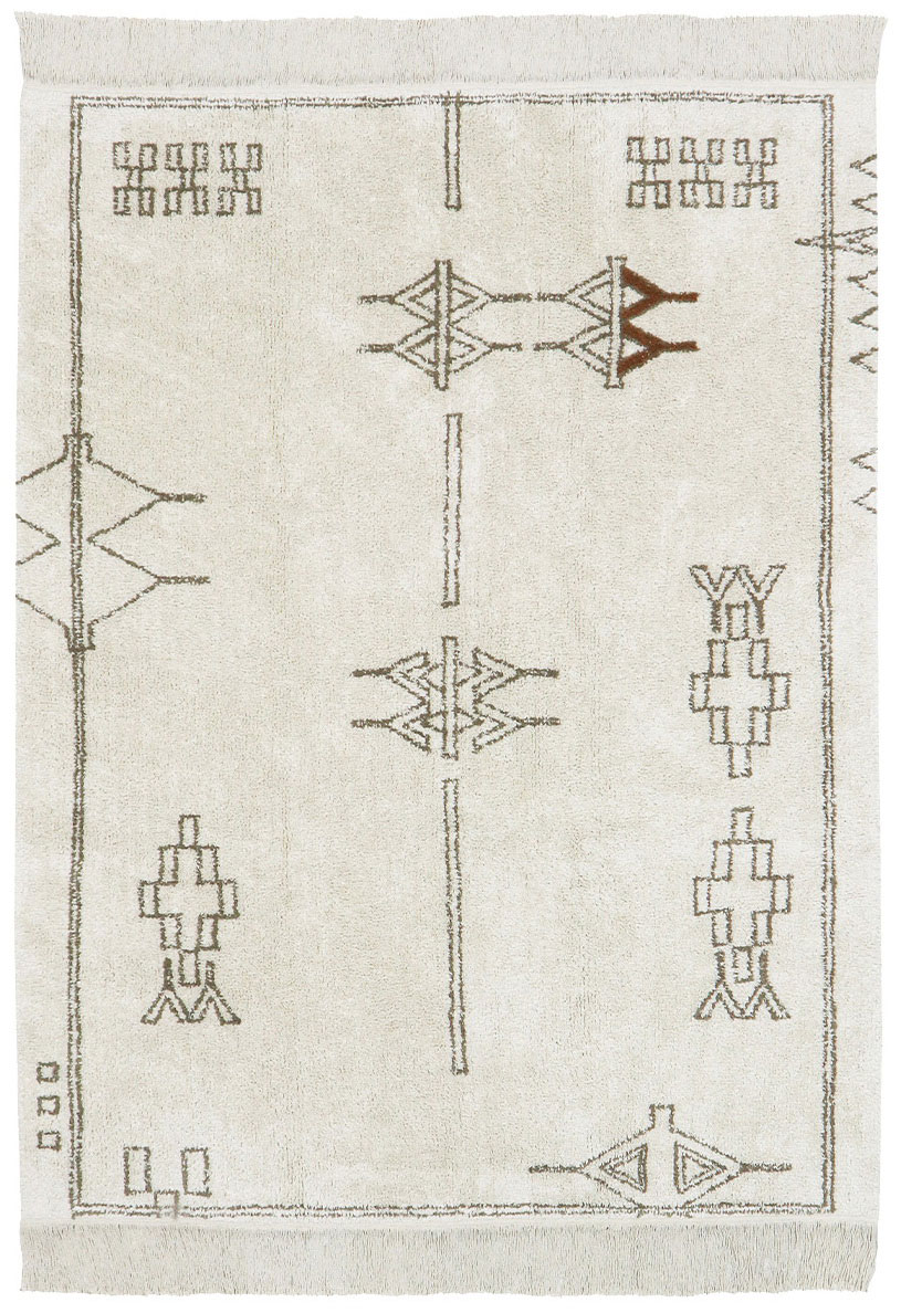 Изображение товара Ковер Lorena Canals Kerman натуральный 140x200 ручная работа стираемый хлопковый