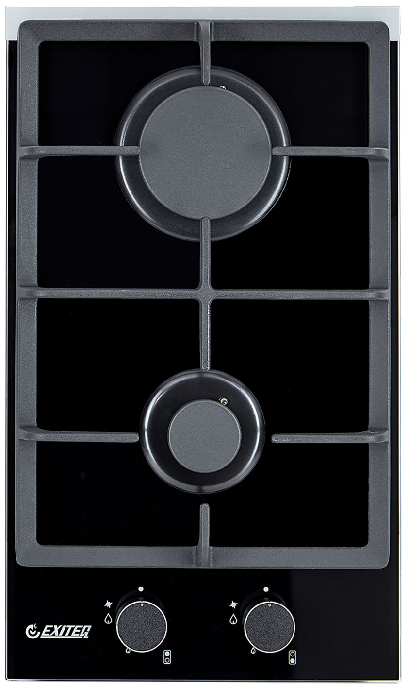 Изображение товара Газовая варочная панель Exiteq EXH-210 черная с газ-контролем и электроподжигом 2 конфорки