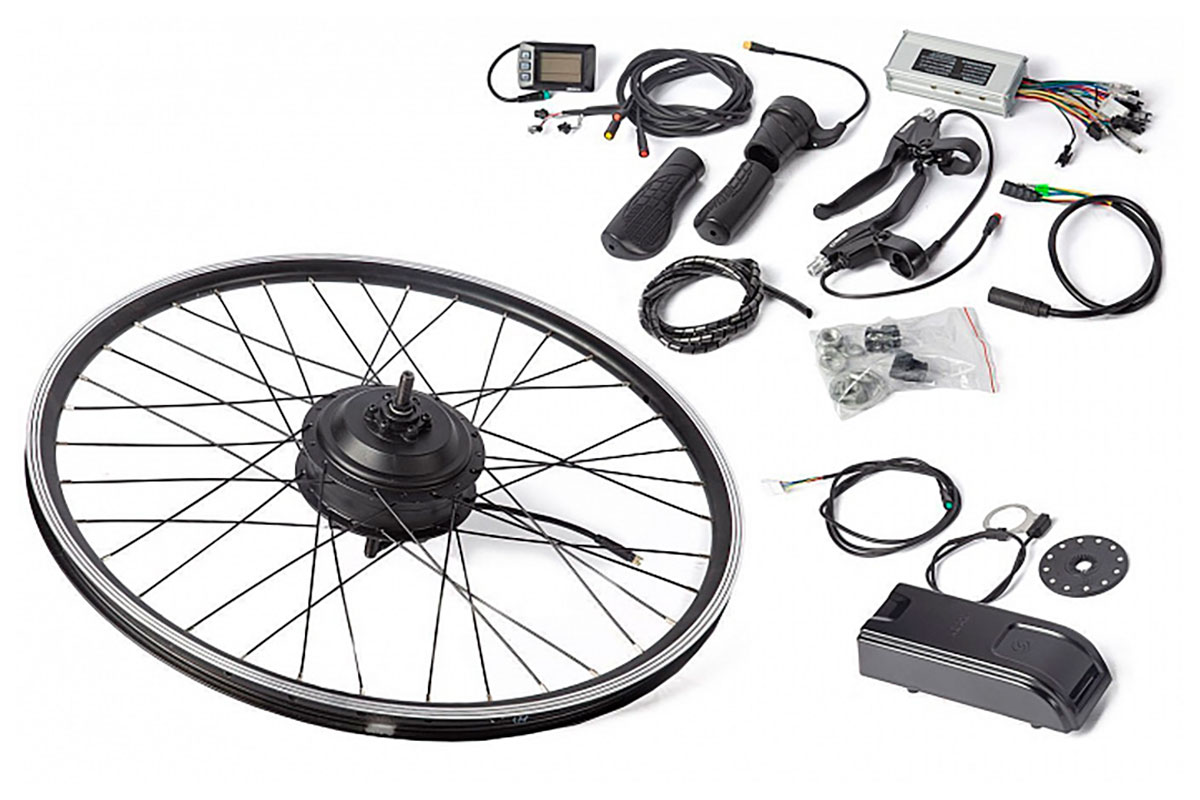 Изображение товара Мотор-колесо комплект SKN 36V 500W LCD 26 с задним приводом для электровелосипеда