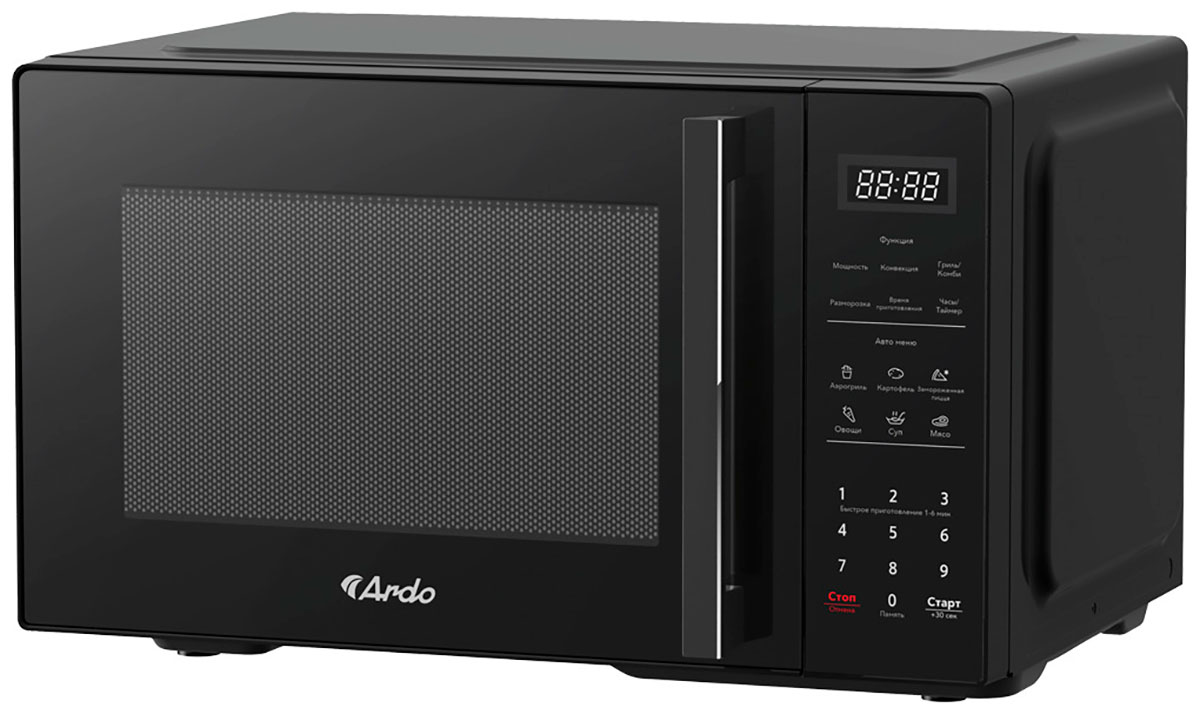 Изображение товара Микроволновая печь Ardo MEA23-EAFB2 с грилем и конвекцией черная