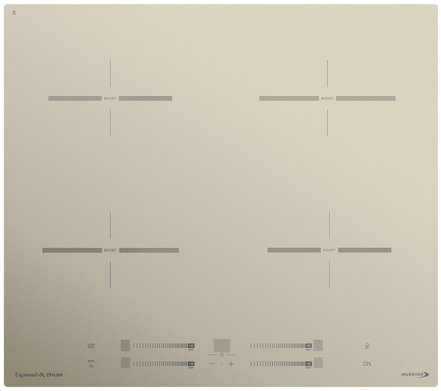 

Электрическая варочная панель Zigmund & Shtain CI 23.6 I, Бежевый