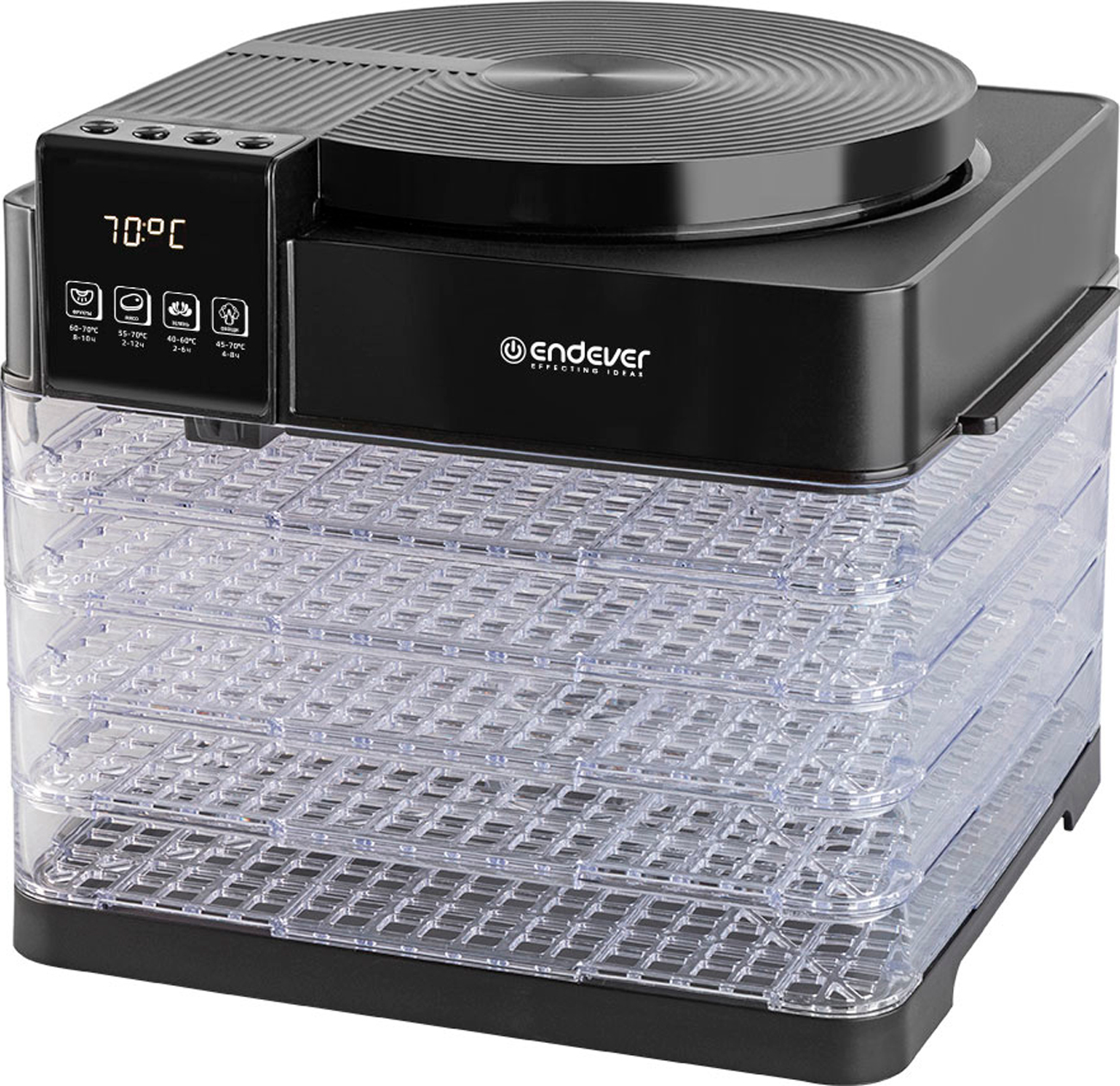 

Сушилка для овощей и фруктов электрическая Endever Skyline FD-63 (90667), черный